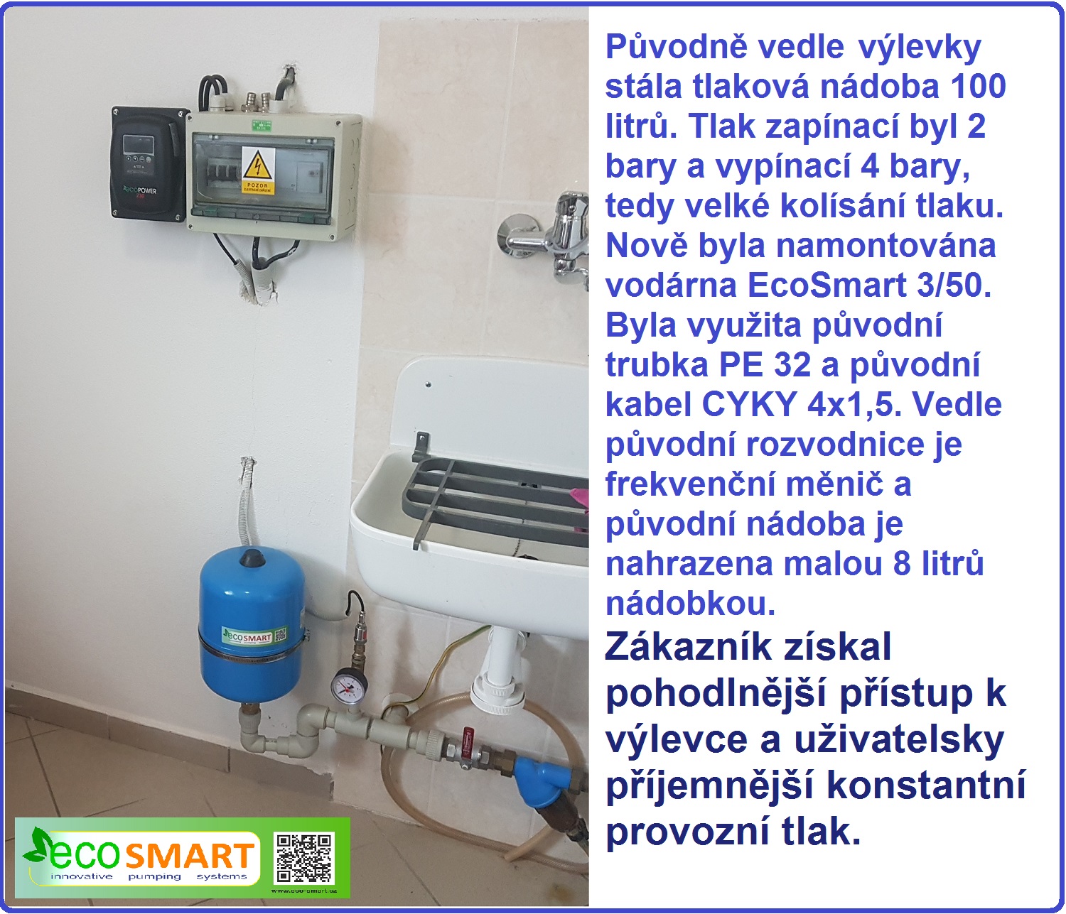 EcoSmart montáže domácích vodáren